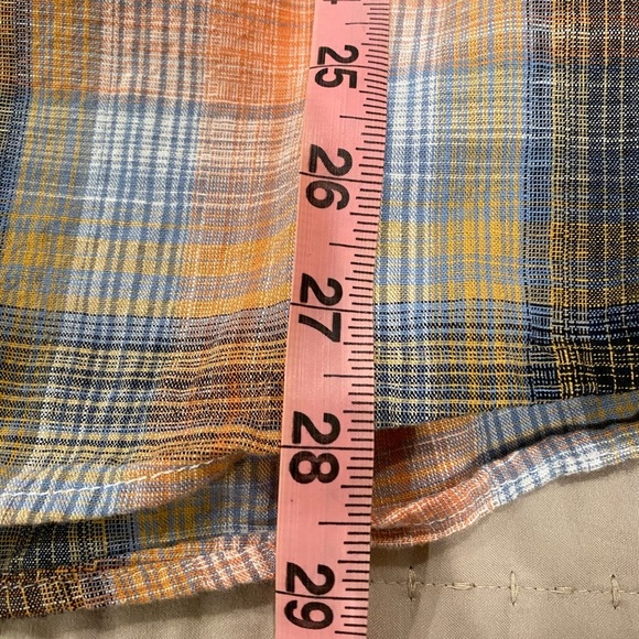 Solaris plaid button down snap shirt short sleeve size large L - Picture 3 of 7